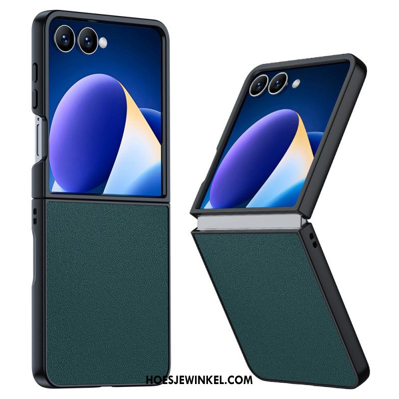 Hoesje Samsung Galaxy Z Flip 7 Lederlook Bescherming Hoesje