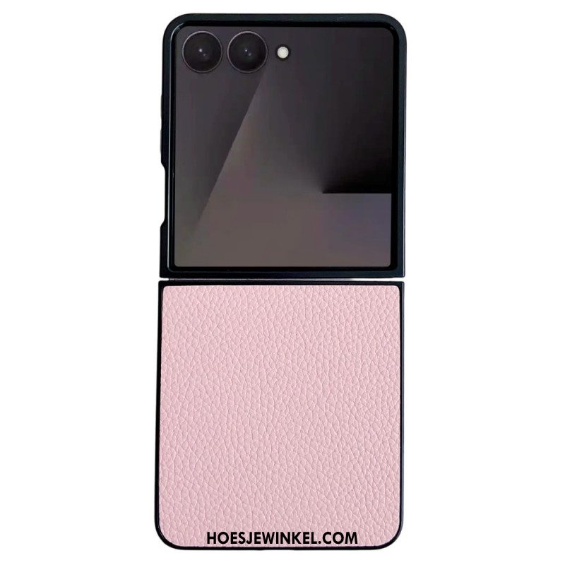 Hoesje Samsung Galaxy Z Flip 7 Leerlook Bescherming Hoesje