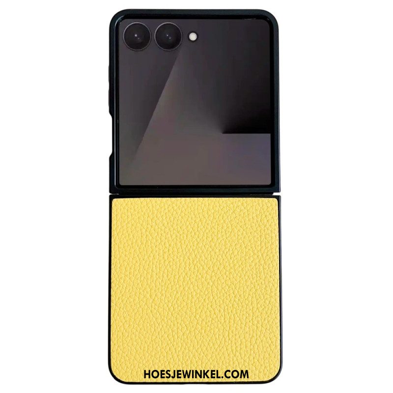 Hoesje Samsung Galaxy Z Flip 7 Leerlook Bescherming Hoesje