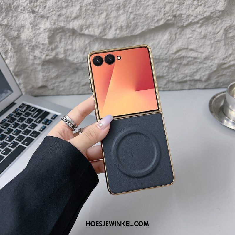 Hoesje Samsung Galaxy Z Flip 7 Magnetisch Nappa-oppervlak