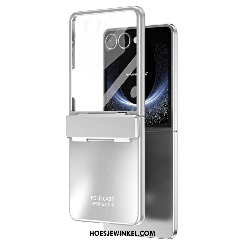 Hoesje Samsung Galaxy Z Flip 7 Metallic Effect Met Schermbeschermer