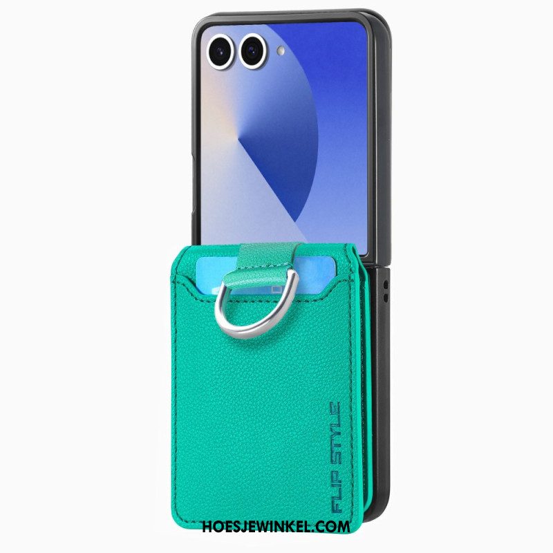 Hoesje Samsung Galaxy Z Flip 7 Premium Kaarthouder En Houder
