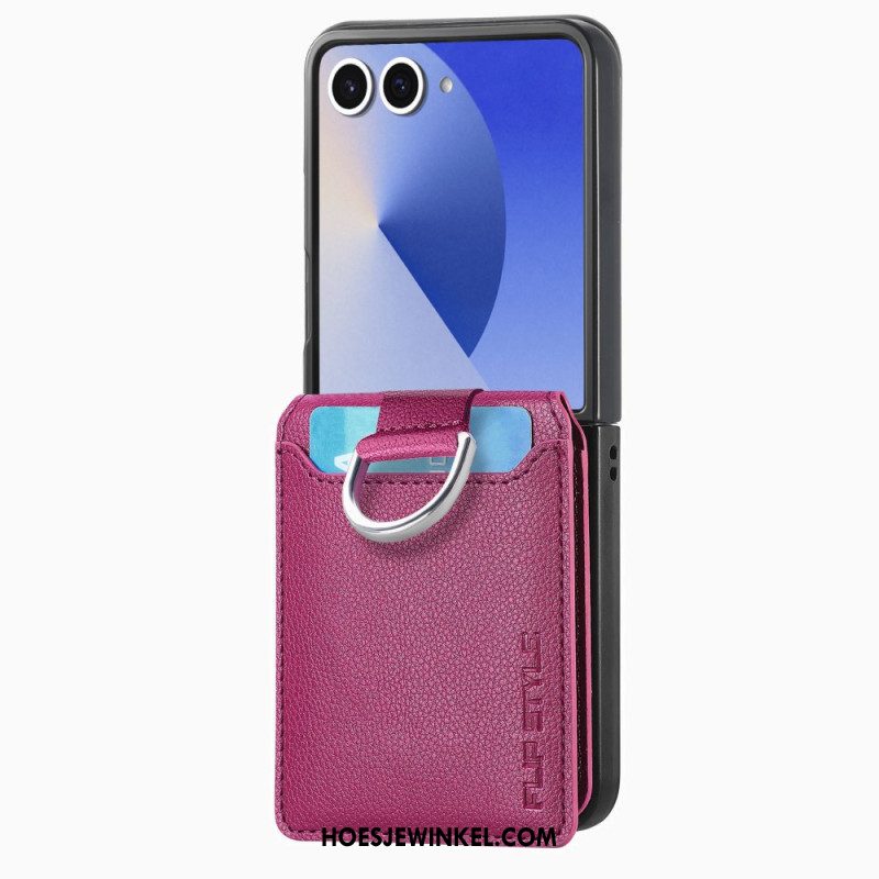 Hoesje Samsung Galaxy Z Flip 7 Premium Kaarthouder En Houder