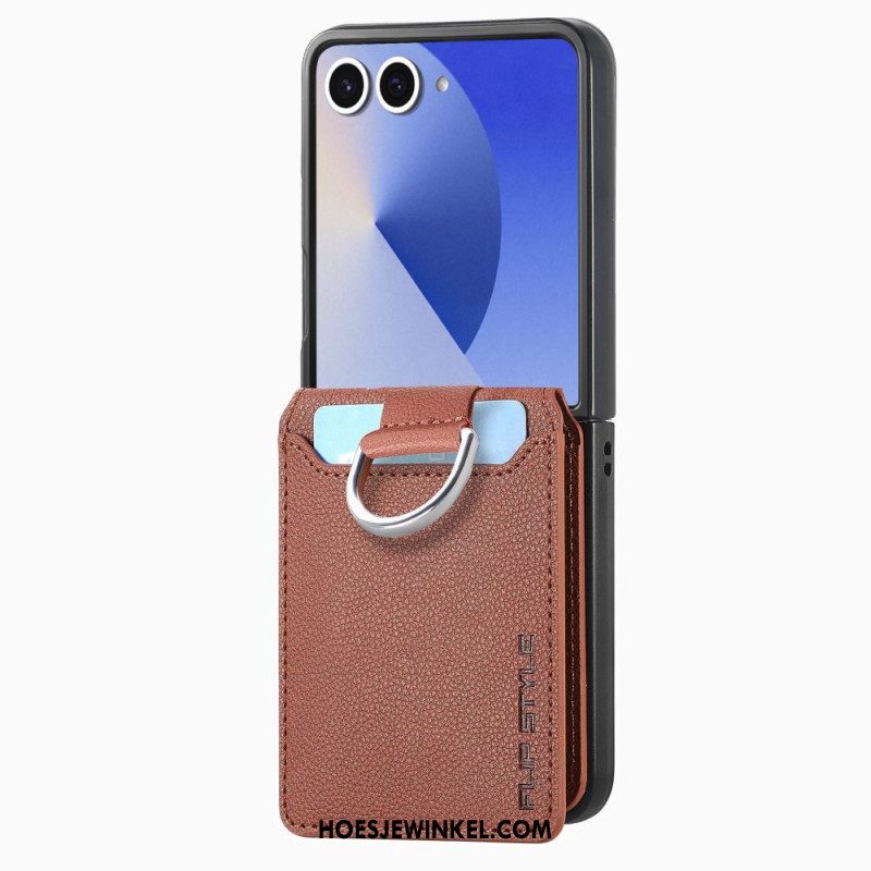 Hoesje Samsung Galaxy Z Flip 7 Premium Kaarthouder En Houder