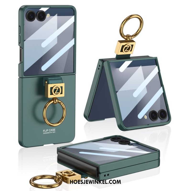 Hoesje Samsung Galaxy Z Flip 7 Ringhouder En Schermbeschermer Gkk