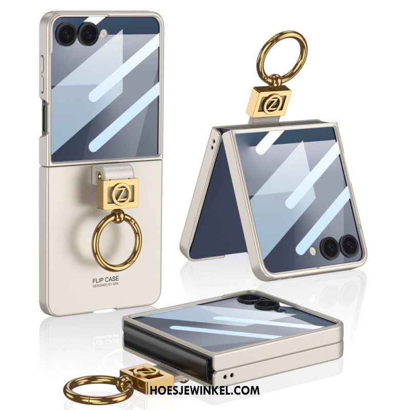 Hoesje Samsung Galaxy Z Flip 7 Ringhouder En Schermbeschermer Gkk