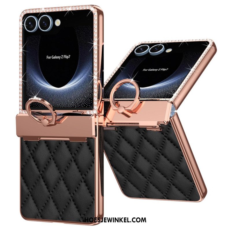 Hoesje Samsung Galaxy Z Flip 7 Ringhouder En Strassversiering