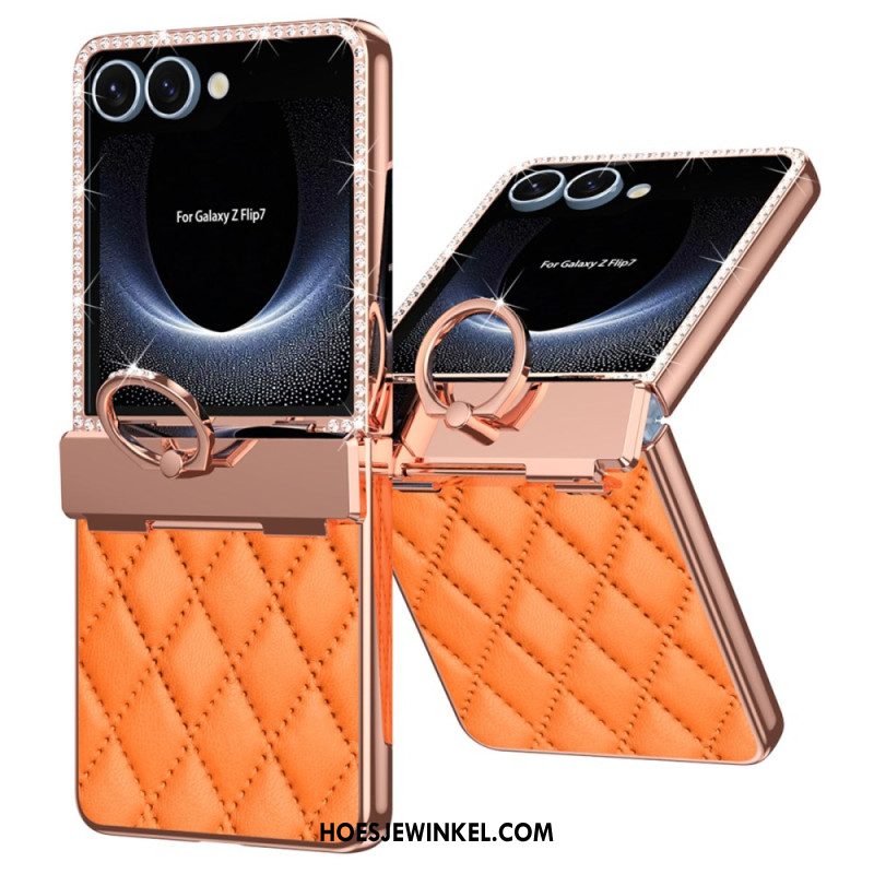 Hoesje Samsung Galaxy Z Flip 7 Ringhouder En Strassversiering