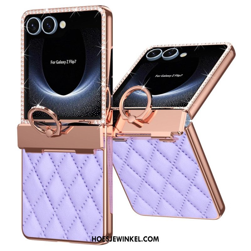 Hoesje Samsung Galaxy Z Flip 7 Ringhouder En Strassversiering
