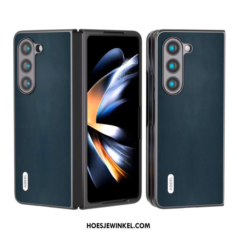 Hoesje Samsung Galaxy Z Fold 5 Echt Abeel-leer