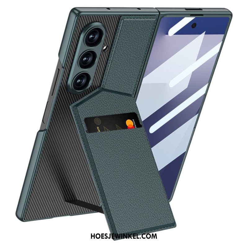 Hoesje Samsung Galaxy Z Fold 7 Geïntegreerde Kaarthouder Bescherming Hoesje