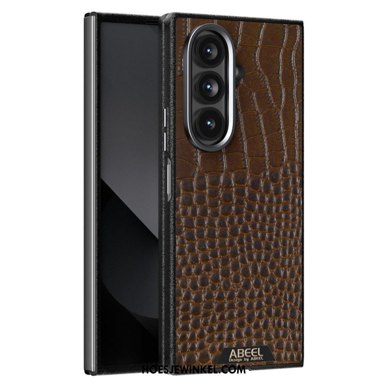 Hoesje Samsung Galaxy Z Fold 7 Magsafe-compatibel Abeel In Krokodillenstijl