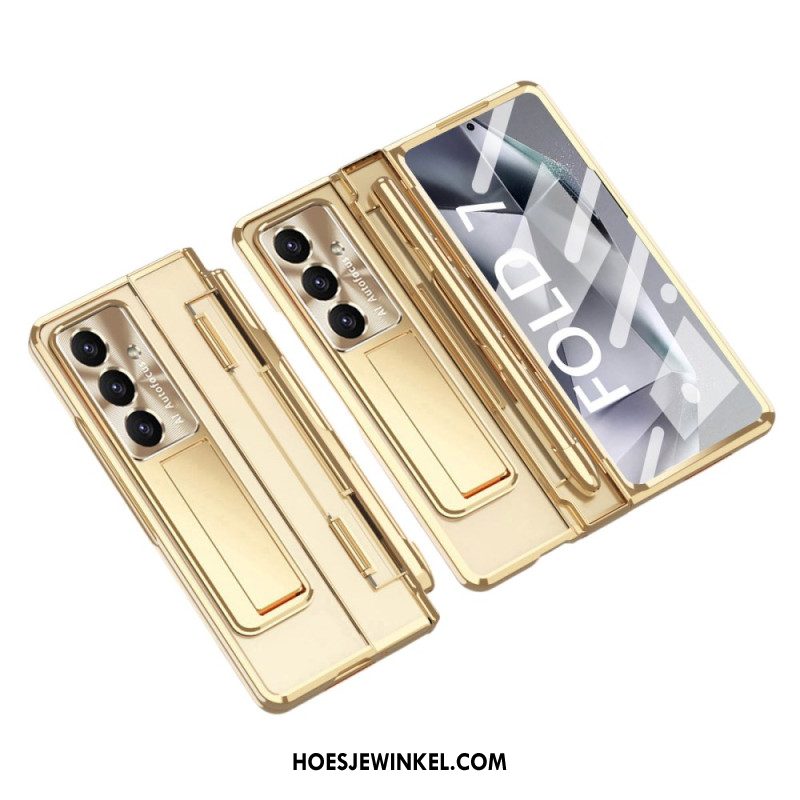 Hoesje Samsung Galaxy Z Fold 7 Standaard En Schermbeschermer Bescherming Hoesje