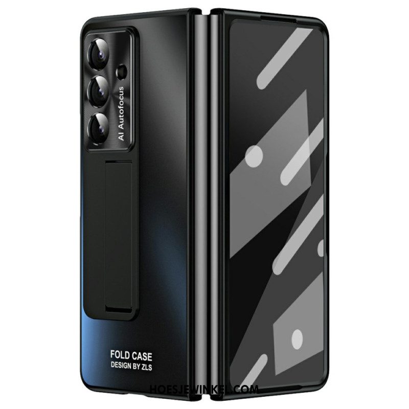 Hoesje Samsung Galaxy Z Fold 7 Standaard Met Matte Afwerking En Schermbeschermer