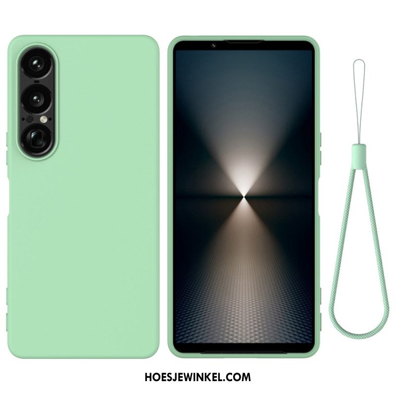 Hoesje Sony Xperia 1 Vii Siliconen Met Koord