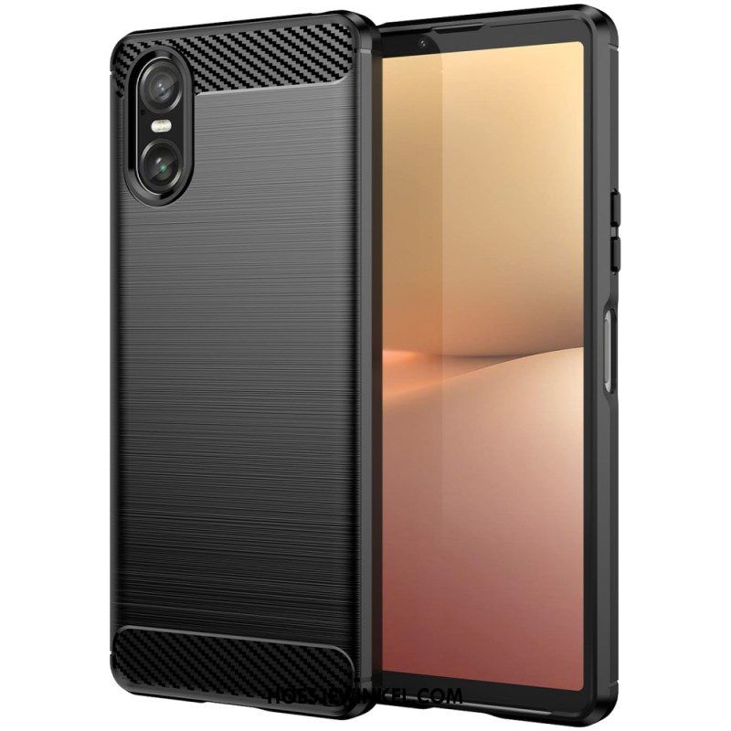 Hoesje Sony Xperia 10 Vi Geborstelde Koolstofvezel