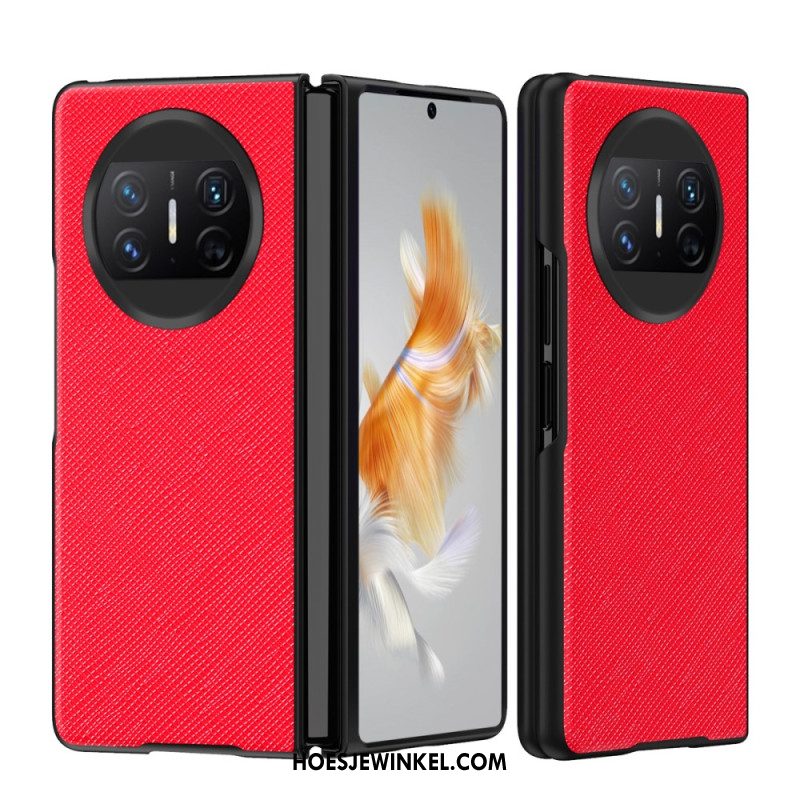 Hoesje Voor Huawei Mate X3 Geweven Textuur