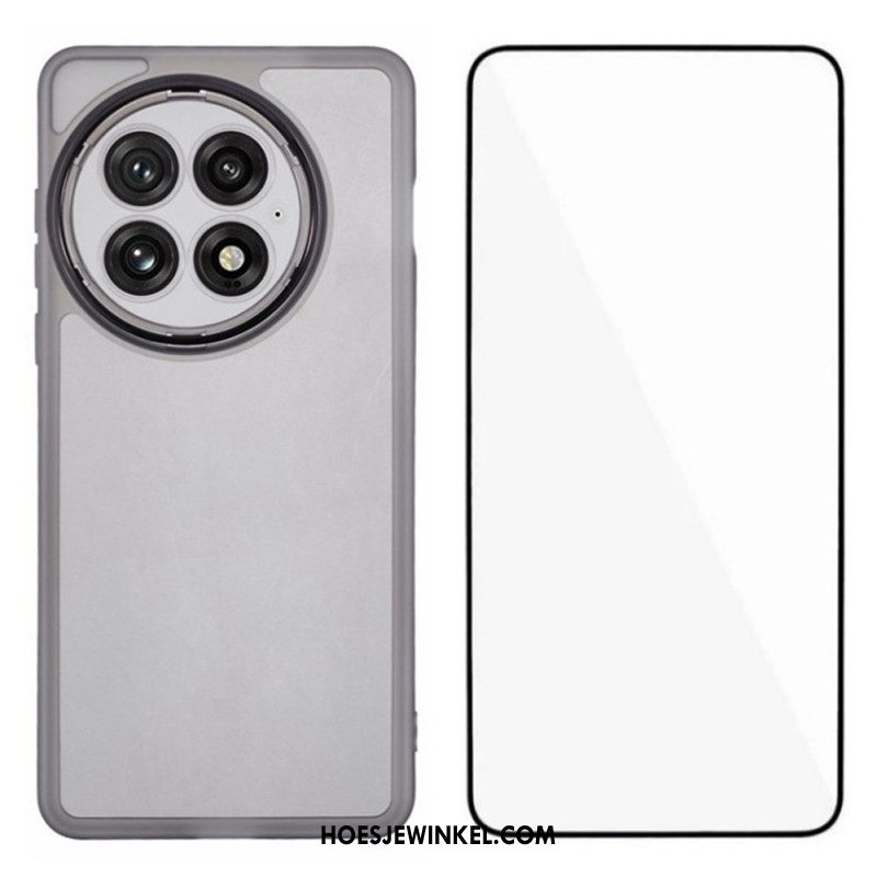 Hoesje Voor Oneplus 13 2-in-1 Getint Transparant Met Schermbeschermer Van Gehard Glas