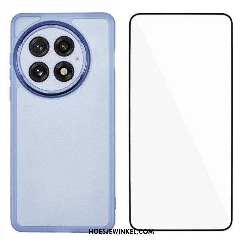 Hoesje Voor Oneplus 13 2-in-1 Getint Transparant Met Schermbeschermer Van Gehard Glas