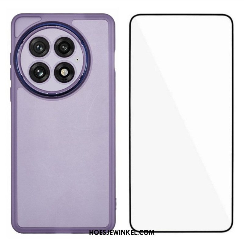 Hoesje Voor Oneplus 13 2-in-1 Getint Transparant Met Schermbeschermer Van Gehard Glas