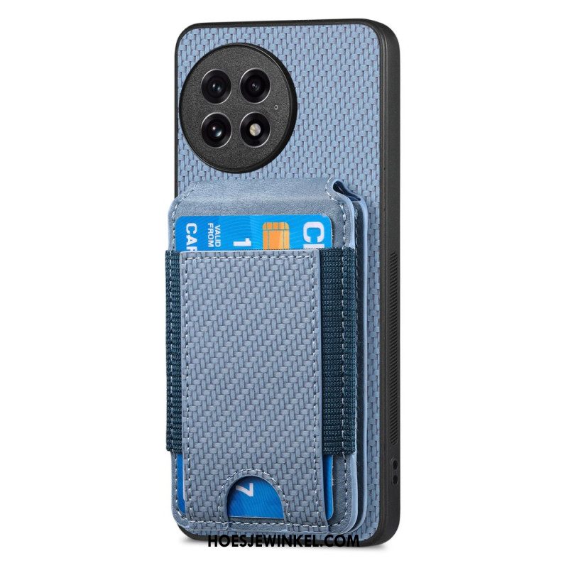 Hoesje Voor Oneplus 13 Kaarthouder En Standaard Van Koolstofvezel