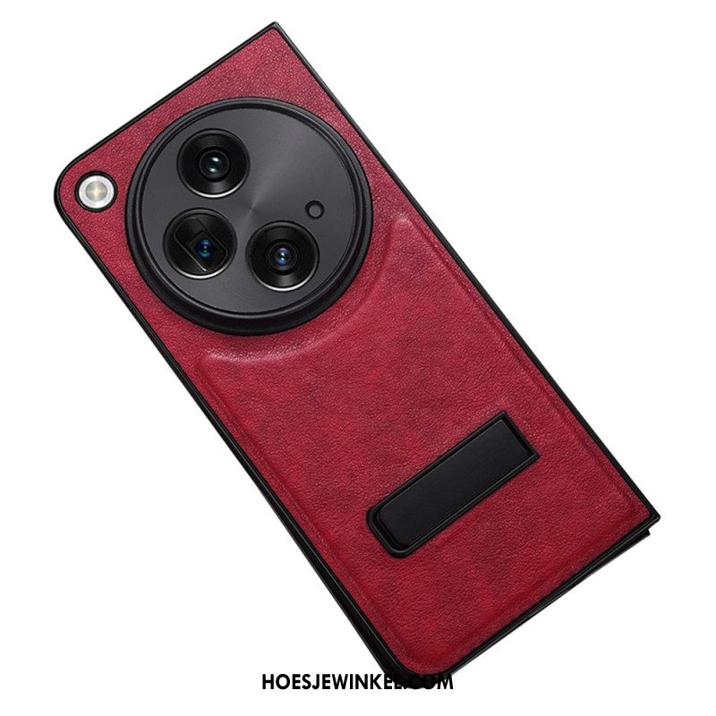 Hoesje Voor Oppo Find N3 Kunstleer Met Standaard