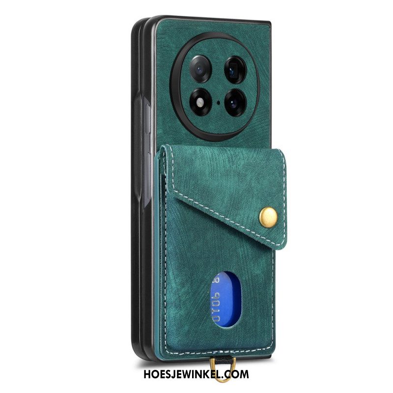 Hoesje Voor Oppo Find N5 Kaarthouder En Standaard