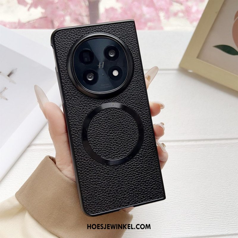 Hoesje Voor Oppo Find N5 Magsafe-compatibel Kunstleer