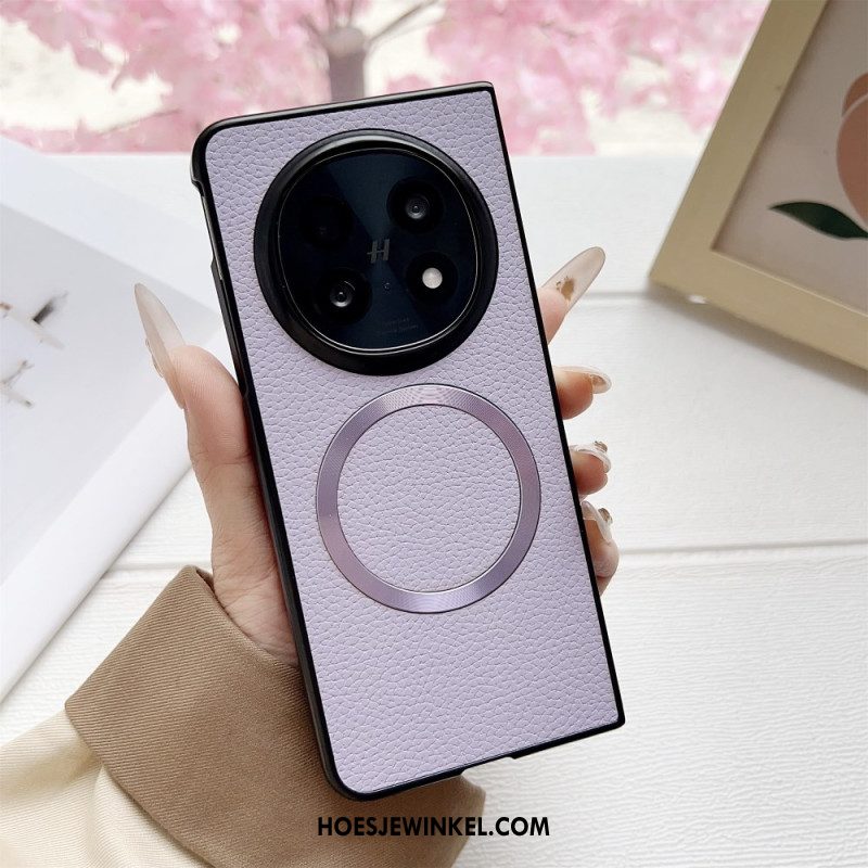 Hoesje Voor Oppo Find N5 Magsafe-compatibel Kunstleer