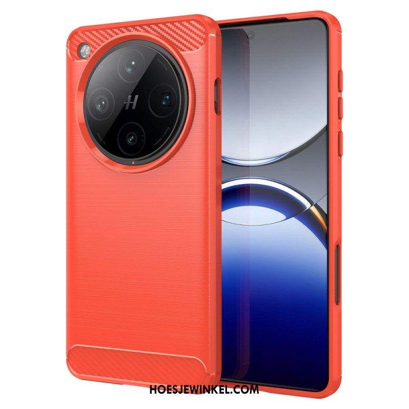 Hoesje Voor Oppo Find X8 Pro Geborsteld Koolstofvezel