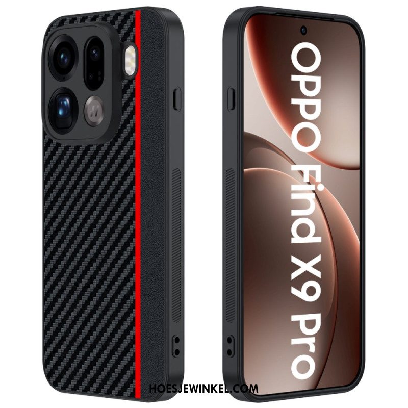 Hoesje Voor Oppo Find X9 Pro 5g Stevig Met Koolstofvezeltextuur
