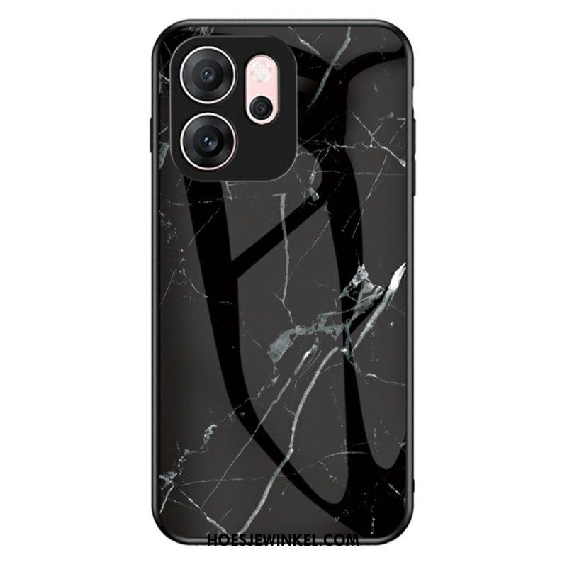 Hoesje Voor Oppo Reno 14f 5g Marmer Gehard Glas