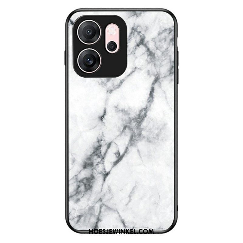 Hoesje Voor Oppo Reno 14f 5g Marmer Gehard Glas