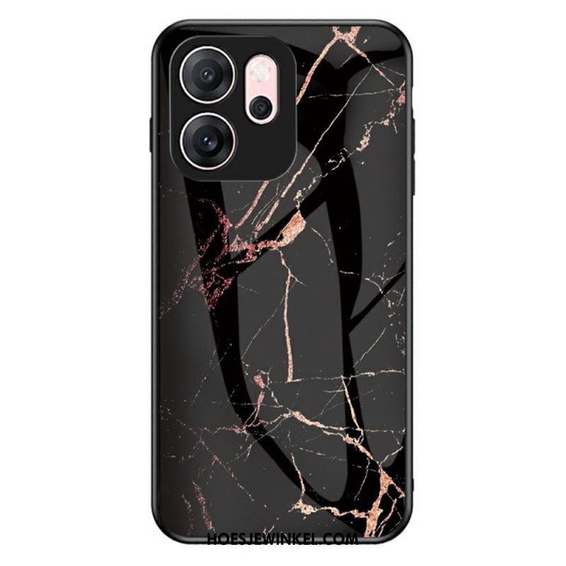 Hoesje Voor Oppo Reno 14f 5g Marmer Gehard Glas