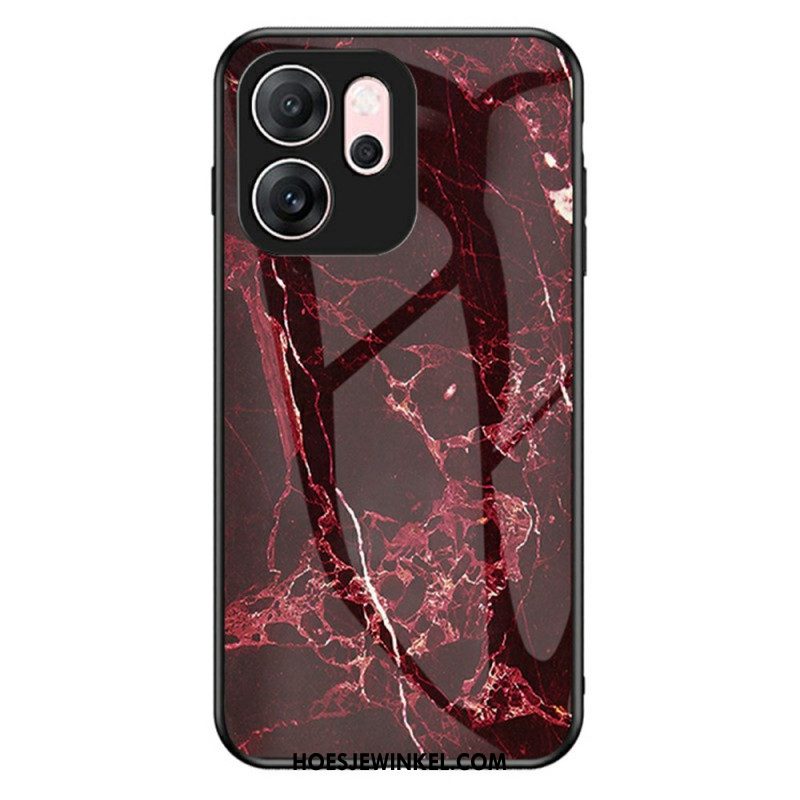 Hoesje Voor Oppo Reno 14f 5g Marmer Gehard Glas