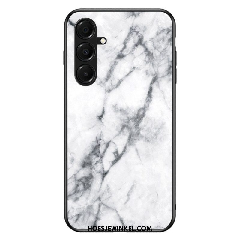 Hoesje Voor Samsung Galaxy A17 4g / 5g Gehard Glas Marmer