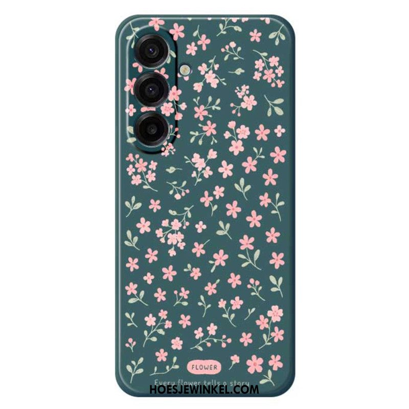 Hoesje Voor Samsung Galaxy A17 4g / 5g Roze Bloemen