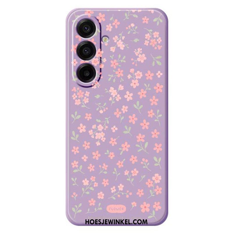 Hoesje Voor Samsung Galaxy A17 4g / 5g Roze Bloemen