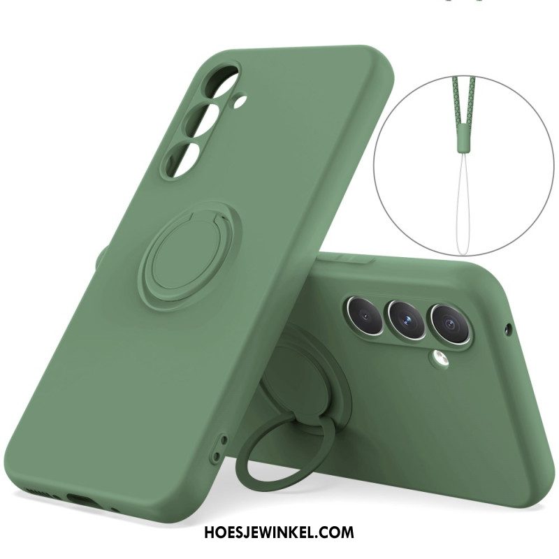 Hoesje Voor Samsung Galaxy A17 4g / 5g Siliconen Met Ringhouder
