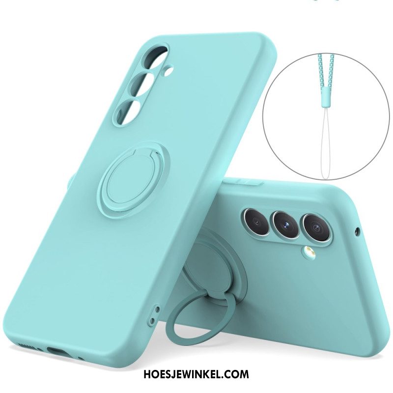 Hoesje Voor Samsung Galaxy A17 4g / 5g Siliconen Met Ringhouder