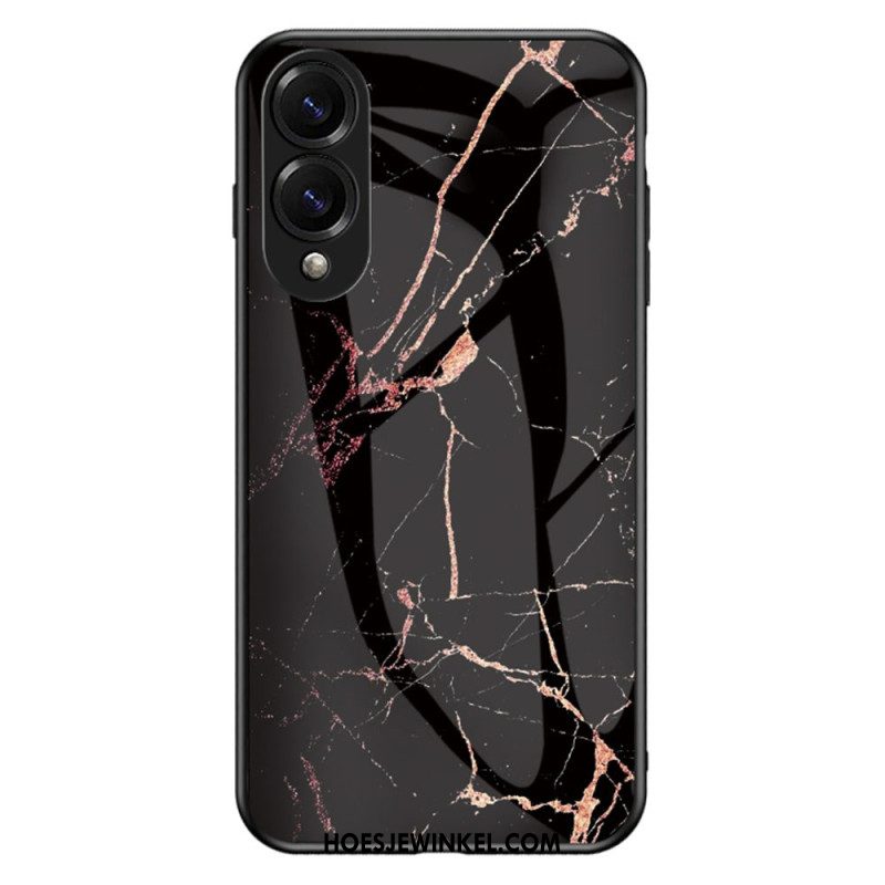 Hoesje Voor Samsung Galaxy S25 5g Edge Gehard Marmerglas