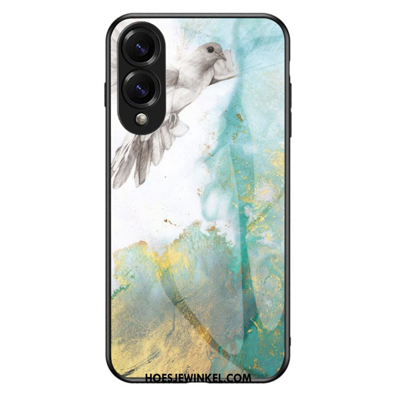 Hoesje Voor Samsung Galaxy S25 5g Edge Gehard Marmerglas