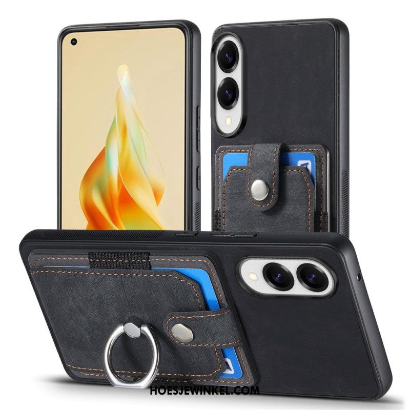 Hoesje Voor Samsung Galaxy S25 5g Edge Kaarthouder En Ringhouder