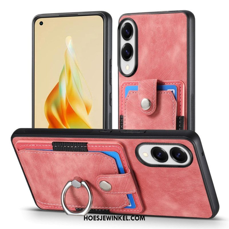 Hoesje Voor Samsung Galaxy S25 5g Edge Kaarthouder En Ringhouder