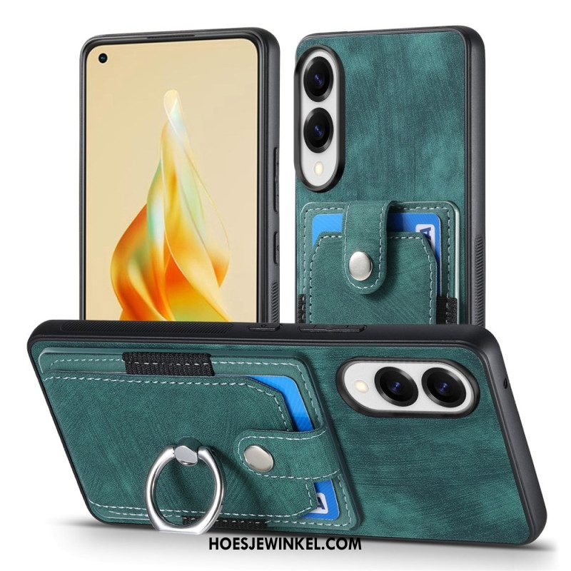 Hoesje Voor Samsung Galaxy S25 5g Edge Kaarthouder En Ringhouder