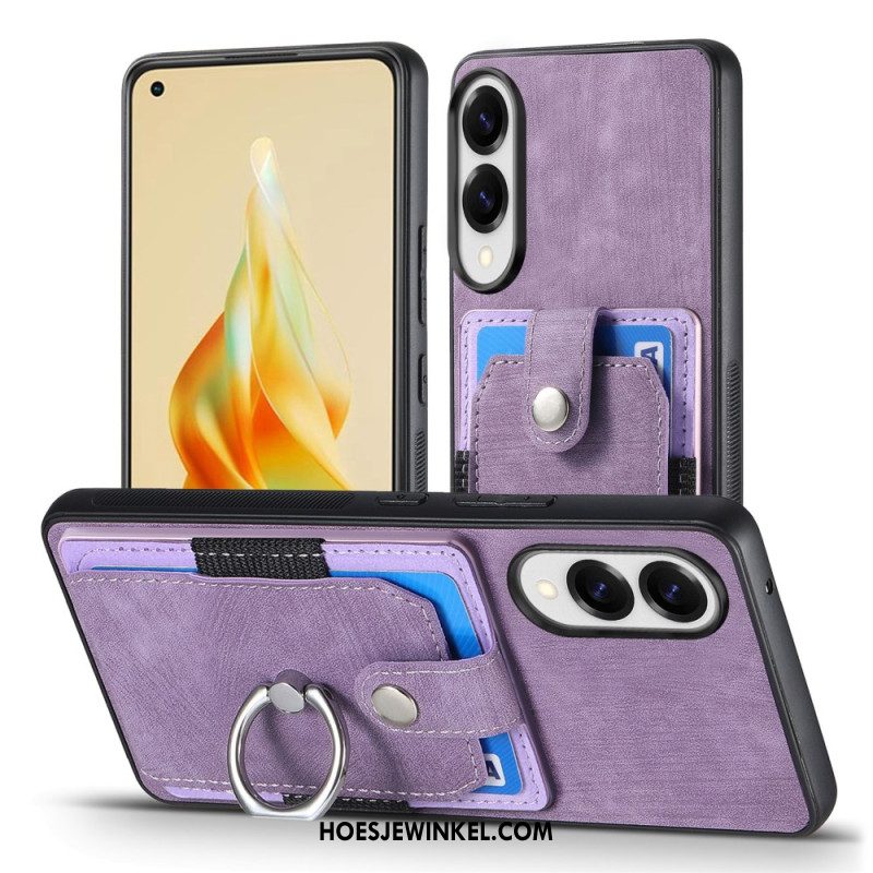 Hoesje Voor Samsung Galaxy S25 5g Edge Kaarthouder En Ringhouder