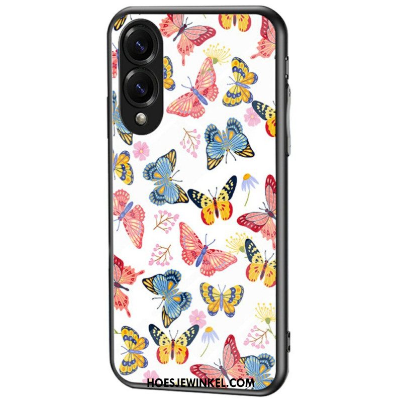 Hoesje Voor Samsung Galaxy S25 5g Edge Vlinder Van Gehard Glas