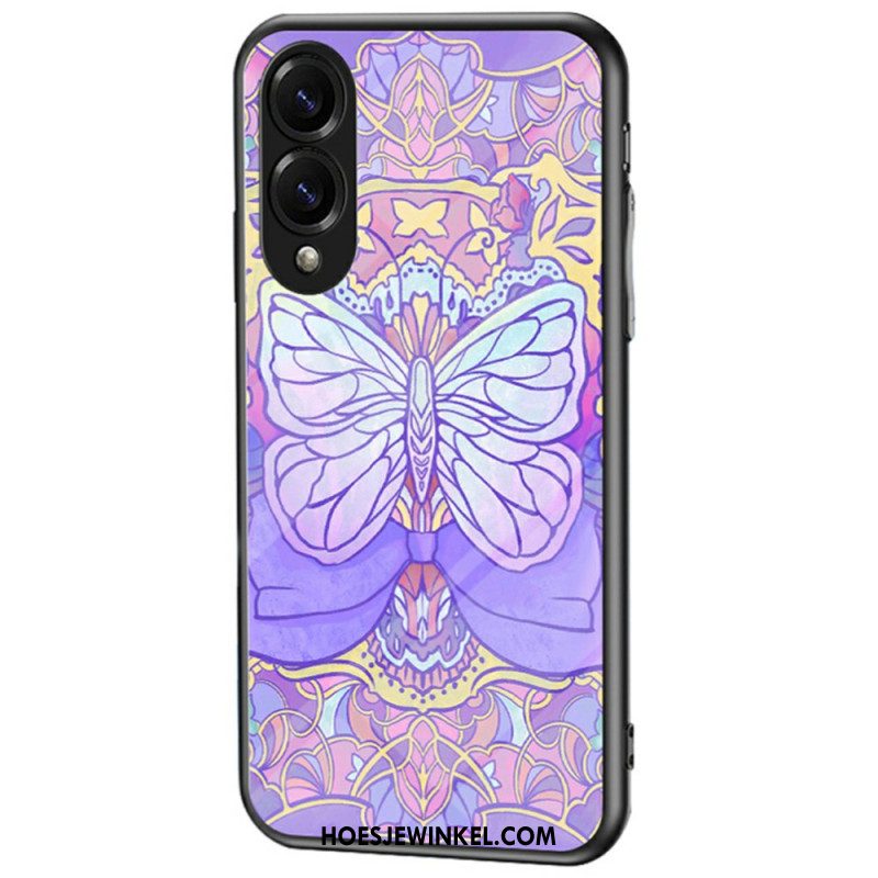 Hoesje Voor Samsung Galaxy S25 5g Edge Vlinder Van Gehard Glas