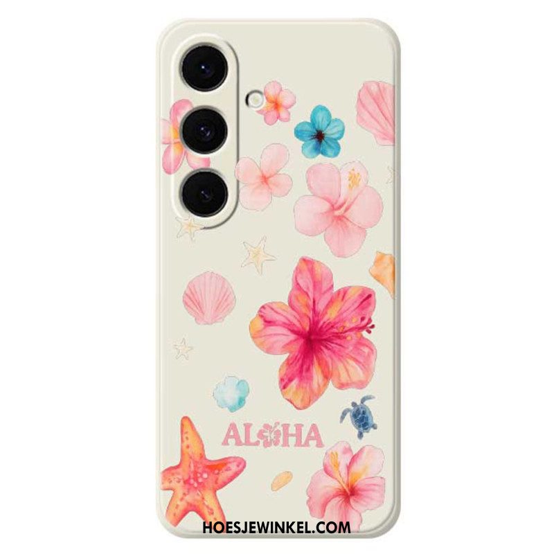 Hoesje Voor Samsung Galaxy S25 Fe Siliconen Met Bloemenprint