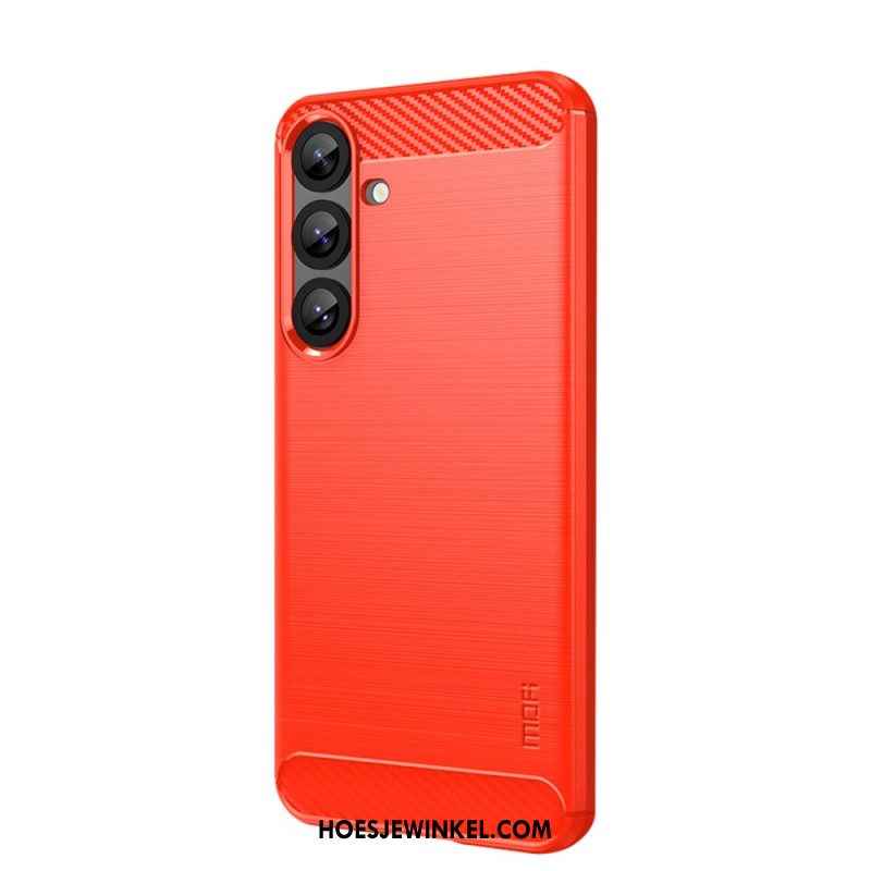 Hoesje Voor Samsung Galaxy S25 Plus 5g Geborsteld Koolstofvezel Mofi